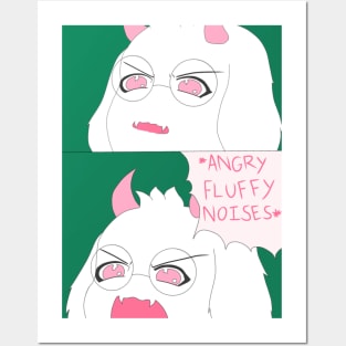 Angry Fluffy Boy Posters and Art